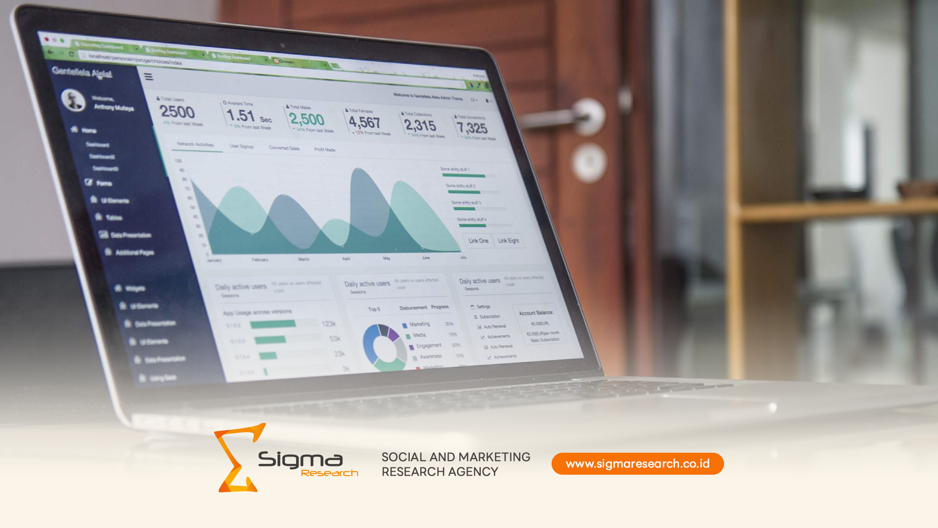 ilustrasi pembisnis yang sedang melihat data riset konsumen yang sudah dilakukan