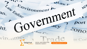 Visual proses evaluasi program pemerintah menggunakan pendekatan mixed methods untuk mengukur dampak sosial di Indonesia.