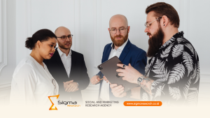 Ilustrasi evaluasi program pemerintah untuk mengukur dampak sosial secara kuantitatif dan kualitatif