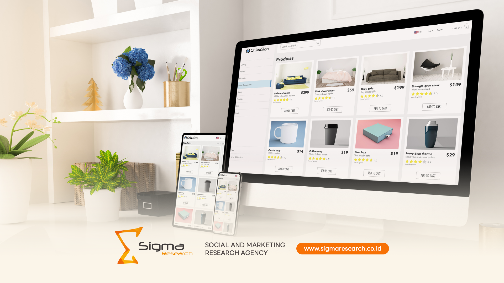 Simulasi Penggunaan In-home vs Online untuk Produk Baru