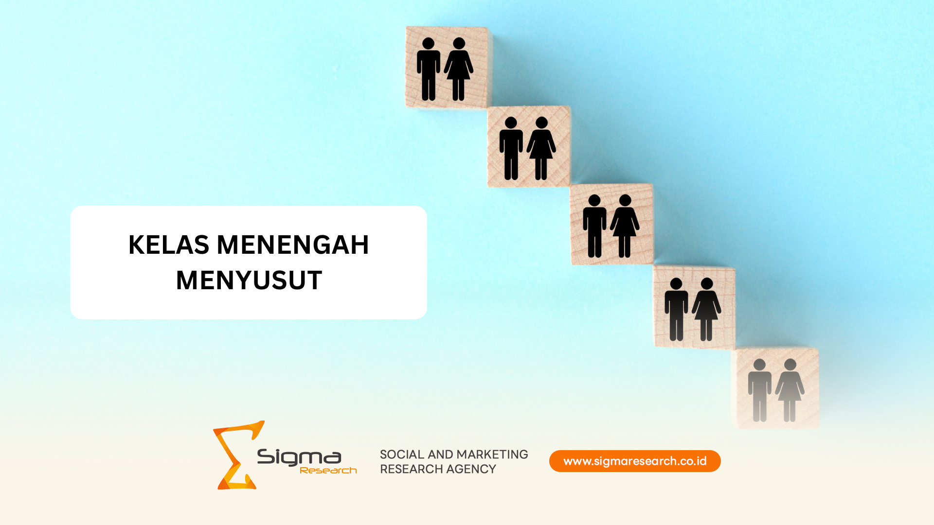 Grafik ilustrasi penurunan kelas menengah dan dampaknya bagi strategi bisnis & perilaku konsumen