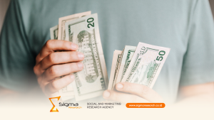 Visual analisis AAU yang menunjukkan perubahan awareness konsumen saat promo besar di tengah tekanan ekonomi