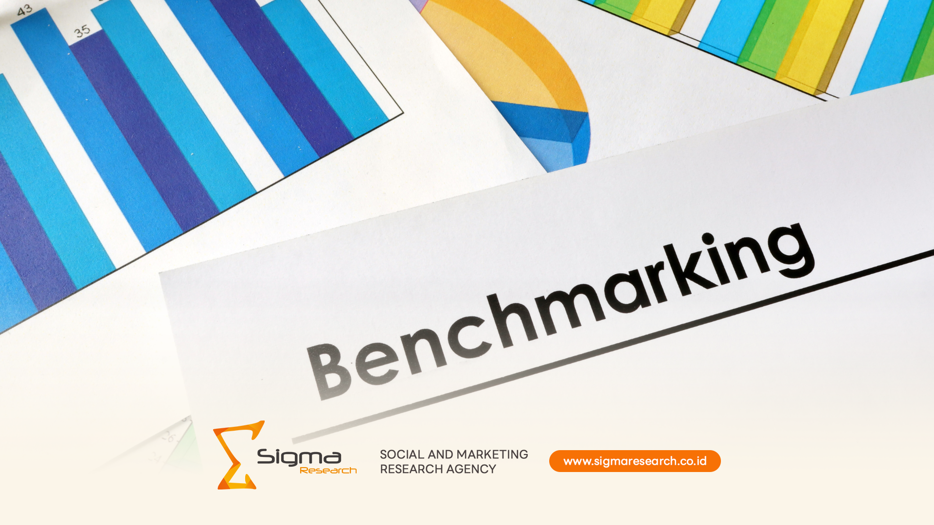 Diagram competitive benchmarking untuk merek mengukur posisi brand dalam pasar omnichannel yang kompetitif