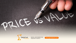 Ilustrasi perbandingan brand value dan keputusan berbasis harga konsumen Indonesia