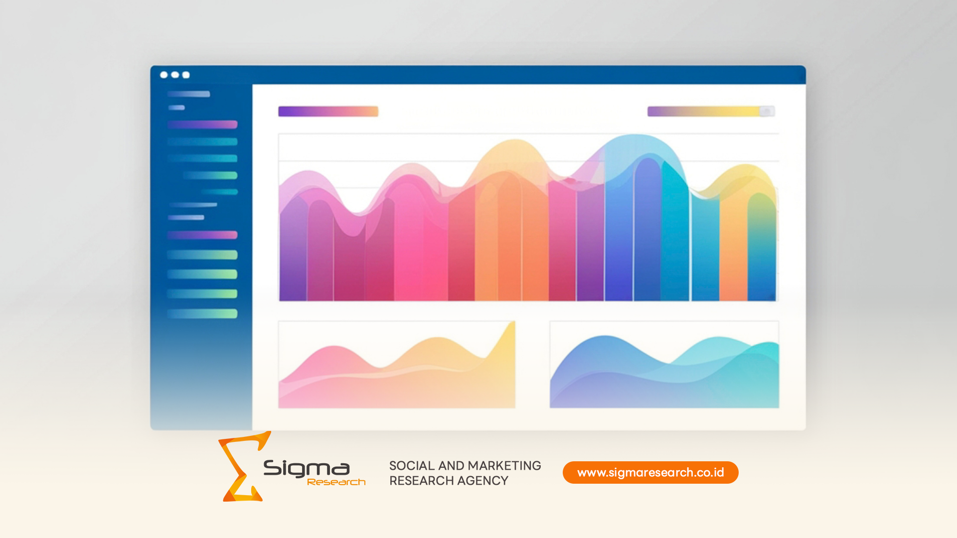 Grafik tren brand tracking study Indonesia menunjukkan pergerakan top-of-mind awareness, consideration, dan NPS selama empat gelombang pengukuran triwulanan